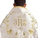 welon liturgiczny do błogosławieństwa ręcznie haftowany - jedwab