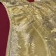 Roman gold chasuble on silk lampas moiré "Duchesse"