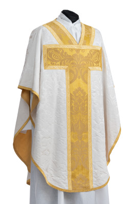 Silk damask and lampas chasubles